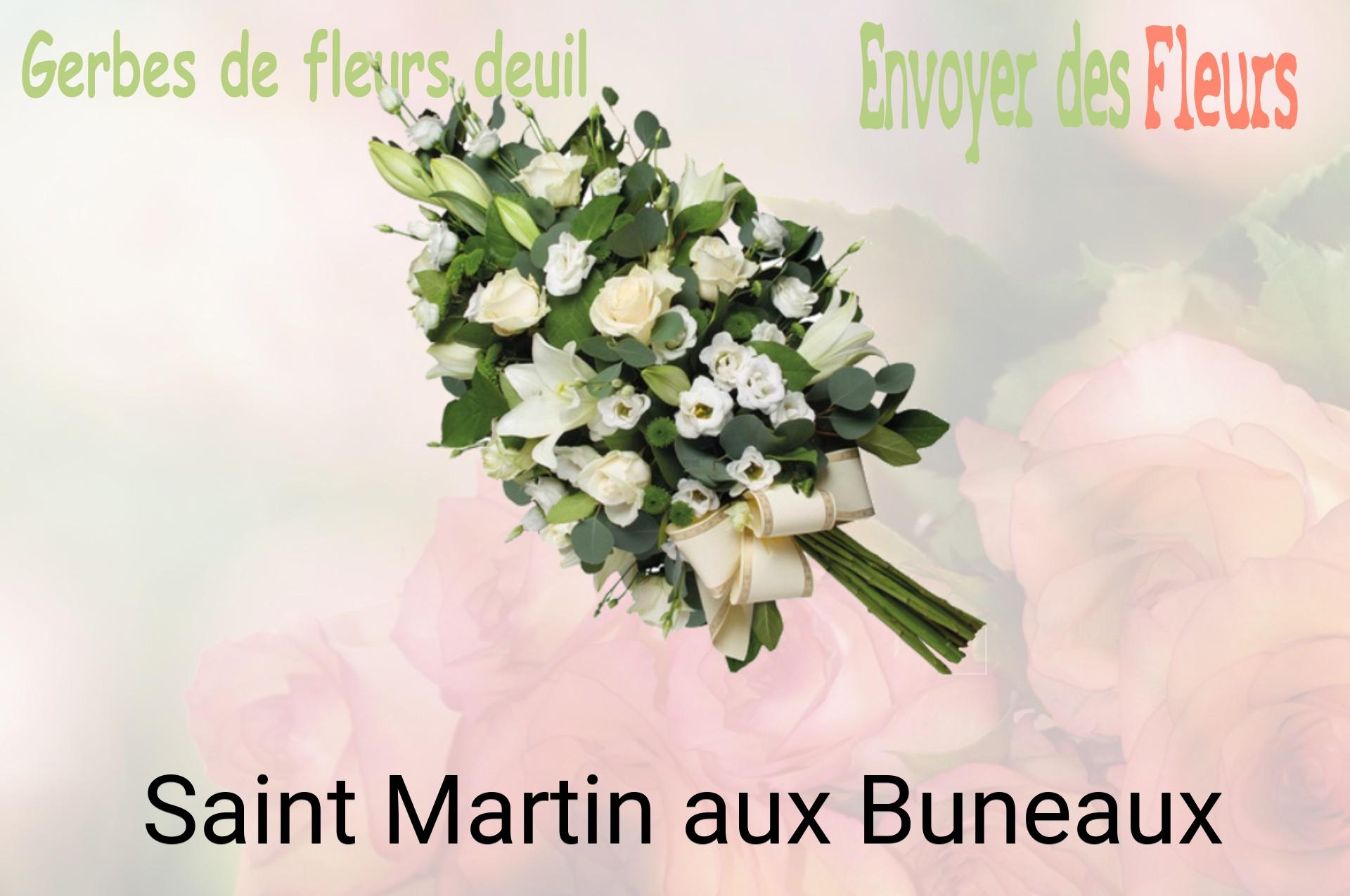 Gerbe de fleurs de deuil livrée à Saint-Martin-aux-Buneaux